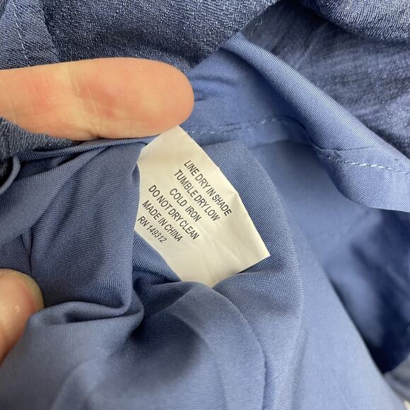 Ladies Blue Peasant Boho Dress Debbie Dabbie sz 6 Festival Milkmaid Coquette - Picture 8 of 11